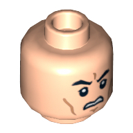 Lego hlava, tělová světlá (6021888)